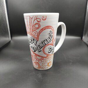 2020 Bay Island Happy Valentine's Day Heart Tall Mug EUC